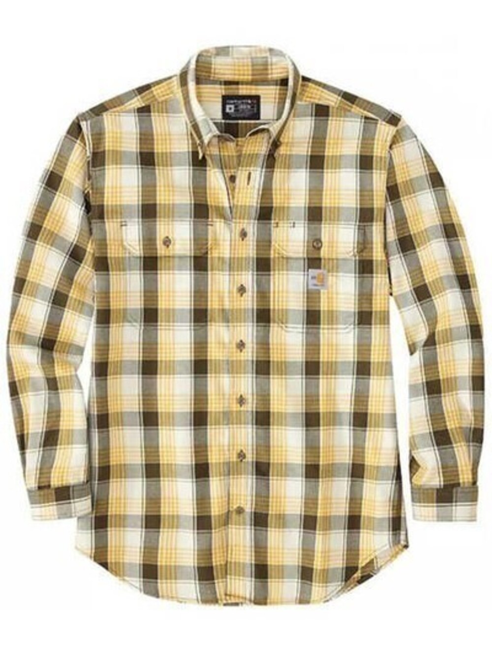 Carhartt FR Rugged Flex Loose Fit Force Twill Plaid Shirt Lakeshore Size XL